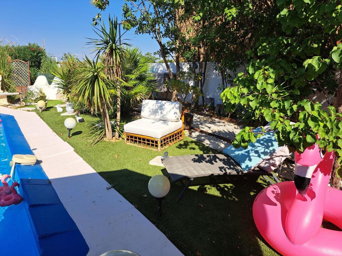 Suite-Junior -Villa Helene - Montpellier Sud - Aeroport- Piscine Privee-2Mn Des Plages Pérols Dış mekan fotoğraf