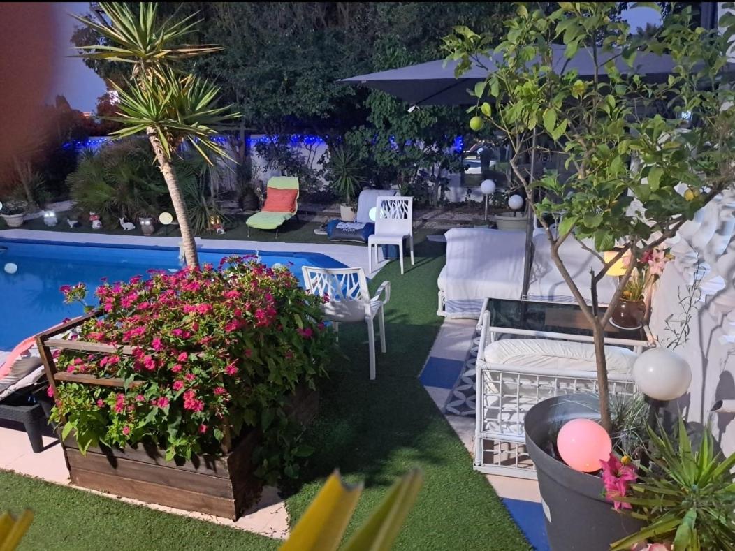 Suite-Junior -Villa Helene - Montpellier Sud - Aeroport- Piscine Privee-2Mn Des Plages Pérols Dış mekan fotoğraf