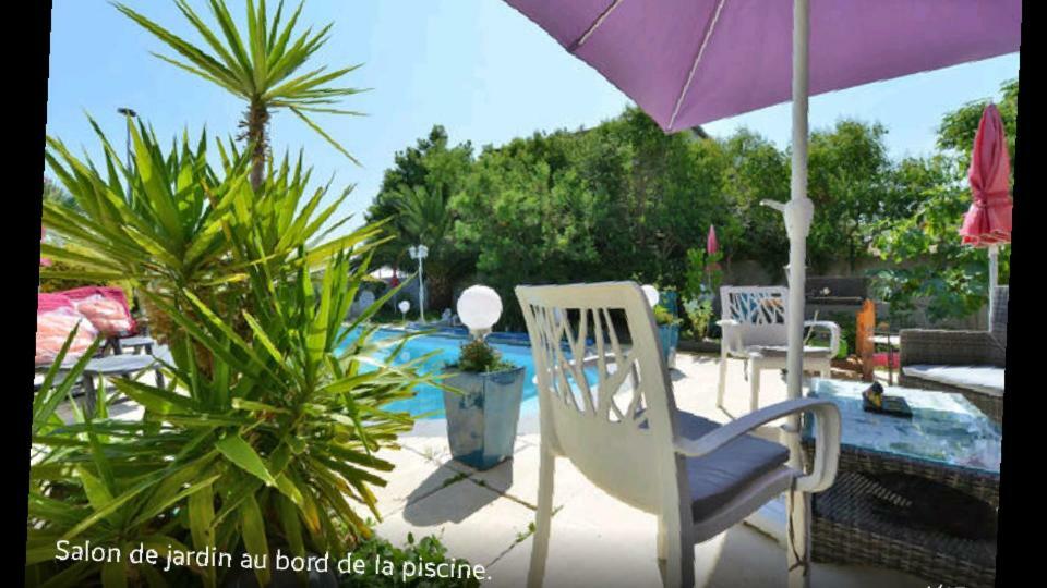 Suite-Junior -Villa Helene - Montpellier Sud - Aeroport- Piscine Privee-2Mn Des Plages Pérols Dış mekan fotoğraf